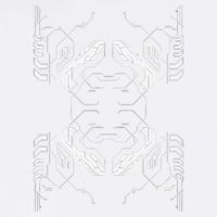 Futuristic Circuit Board Pattern Design Garment-Dyed Sweatshirt