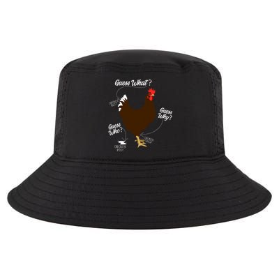 Funny Chicken Butt Guess Why Farm Cool Comfort Performance Bucket Hat