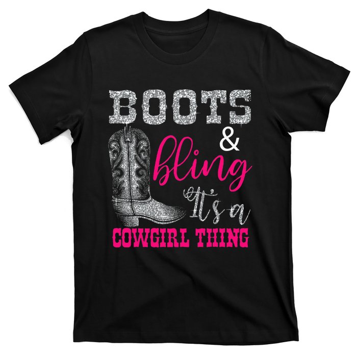 Funny Cowgirl Boots Bling Women Sleeveless Gift Cute Love Country Life T-Shirt