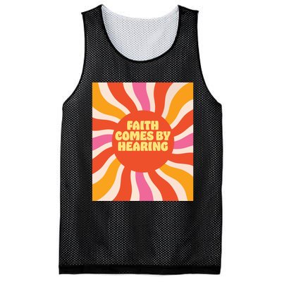 Faith Comes By Hearing Mesh Reversible Basketball Jersey Tank