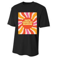 Faith Comes By Hearing Performance Sprint T-Shirt