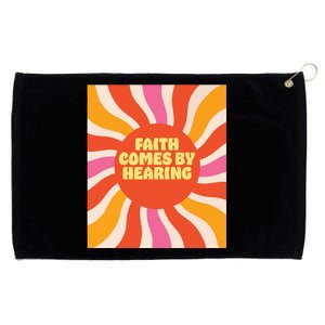 Faith Comes By Hearing Grommeted Golf Towel