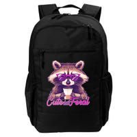 Funny Cute But Feral Coffee Raccoon Backpack