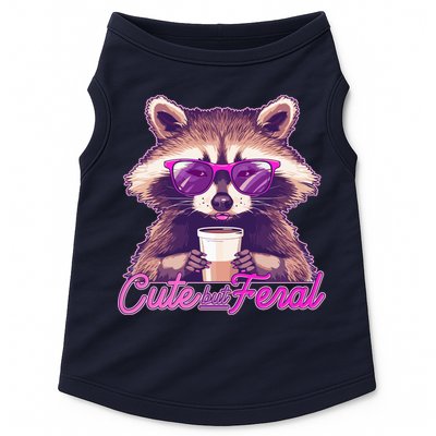 Funny Cute But Feral Coffee Raccoon Doggie Tank
