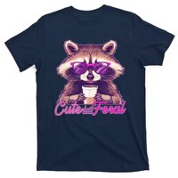 Funny Cute But Feral Coffee Raccoon T-Shirt