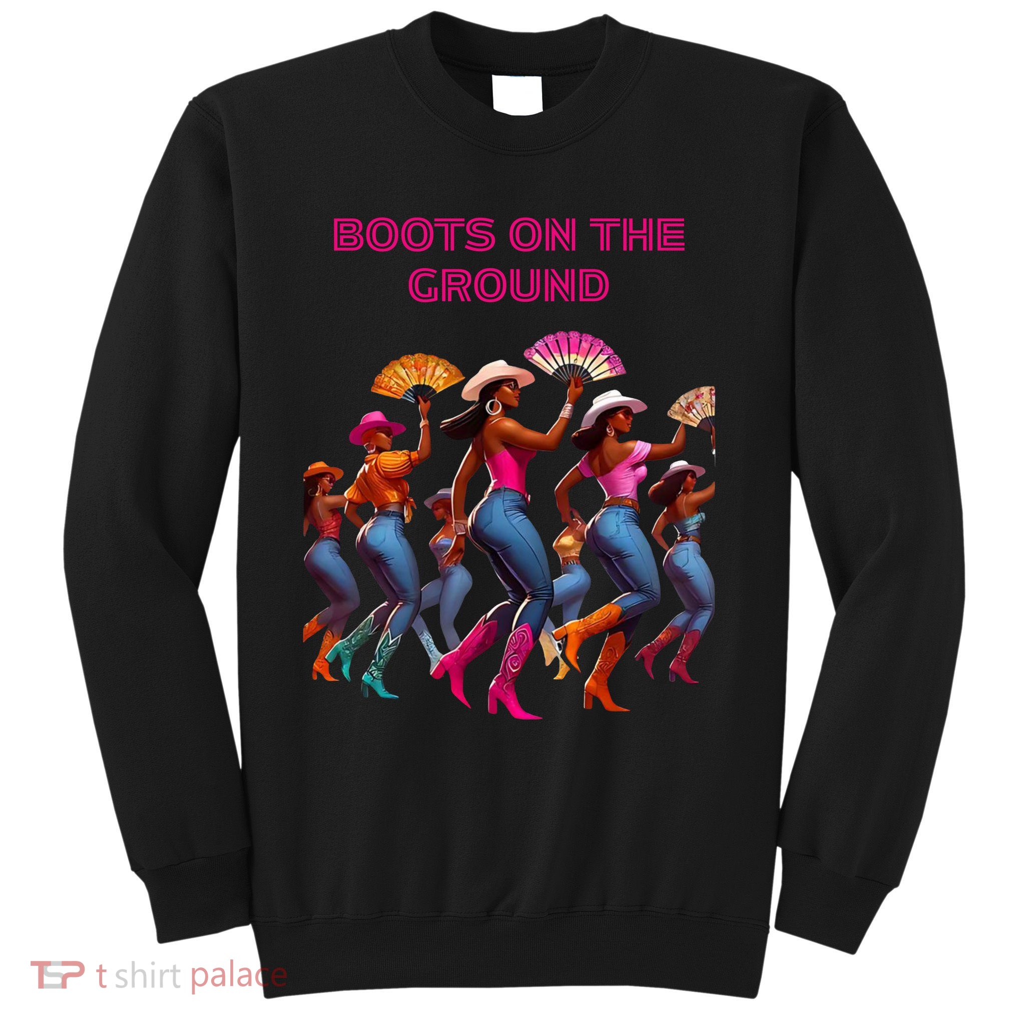 Funny Cowgirl Boots Bling Cute Love Country Life Sweatshirt