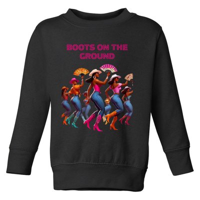 Funny Cowgirl Boots Bling Cute Love Country Life Toddler Sweatshirt