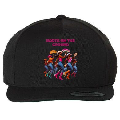 Funny Cowgirl Boots Bling Cute Love Country Life Wool Snapback Cap