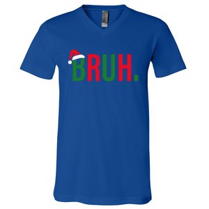 Funny Christmas Bruh Xmas Bruh Gift V-Neck T-Shirt