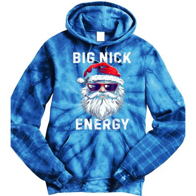 Funny Christmas Big Nick Energy Santa Naughty Adult Humor Tie Dye Hoodie