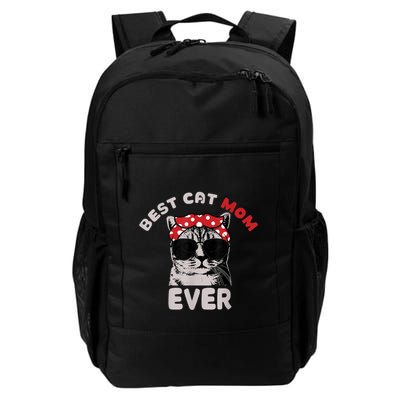 Funny Cat Best Cat Mom Ever Meow With My Cat Tee Backpack