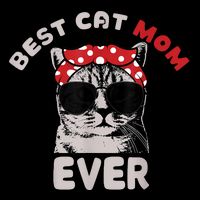 Funny Cat Best Cat Mom Ever Meow With My Cat Tee Bucket Hat