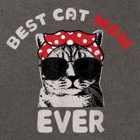 Funny Cat Best Cat Mom Ever Meow With My Cat Tee Cotton Canvas Backpack