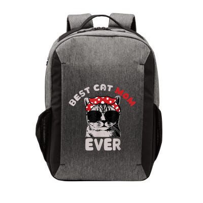 Funny Cat Best Cat Mom Ever Meow With My Cat Tee Vector Backpack