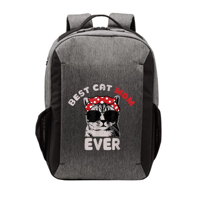 Funny Cat Best Cat Mom Ever Meow With My Cat Tee Vector Backpack