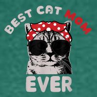 Funny Cat Best Cat Mom Ever Meow With My Cat Tee Pom Pom 12in Knit Beanie