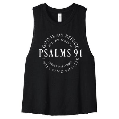 Funny Christian Blessed Religious Hymn Christ Women's Racerback Cropped Tank