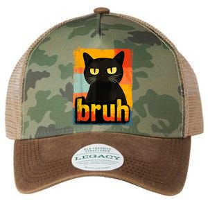 Funny Cat Bruh Meme Graphic Legacy Tie Dye Trucker Hat