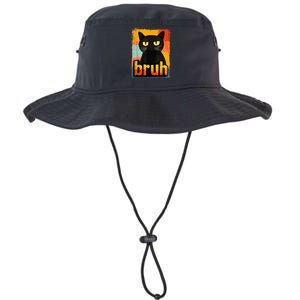 Funny Cat Bruh Meme Graphic Legacy Cool Fit Booney Bucket Hat