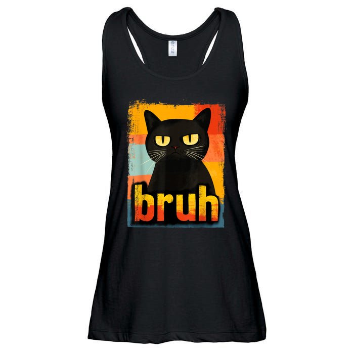 Funny Cat Bruh Meme Graphic Ladies Essential Flowy Tank