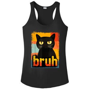 Funny Cat Bruh Meme Graphic Ladies PosiCharge Competitor Racerback Tank