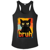 Funny Cat Bruh Meme Graphic Ladies PosiCharge Competitor Racerback Tank