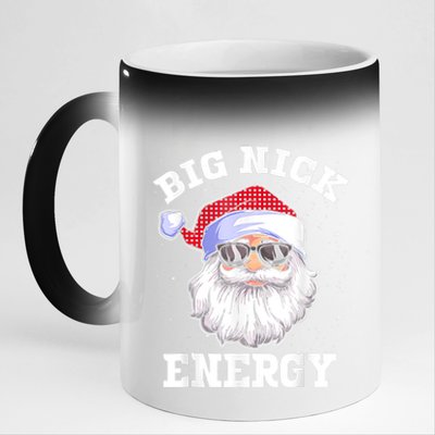 Funny Christmas Big Nick Energy Santa Naughty Adult Humor 11oz Black Color Changing Mug