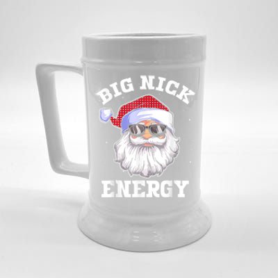 Funny Christmas Big Nick Energy Santa Naughty Adult Humor Beer Stein