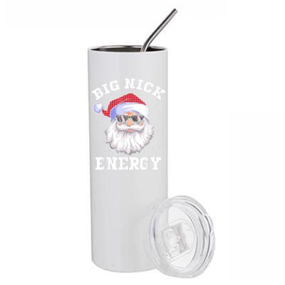 Funny Christmas Big Nick Energy Santa Naughty Adult Humor Stainless Steel Tumbler