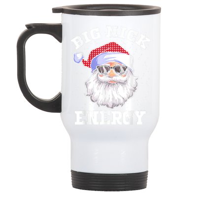 Funny Christmas Big Nick Energy Santa Naughty Adult Humor Stainless Steel Travel Mug