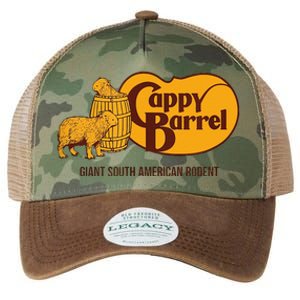 Funny Cappy Barrel Capybara Campaign Store Logo Legacy Tie Dye Trucker Hat