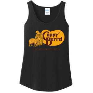 Funny Cappy Barrel Capybara Campaign Store Logo Ladies Essential Tank