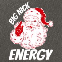 Funny Christmas Big Nick Energy Sweatshirt Santa Claus  Cotton Canvas Backpack