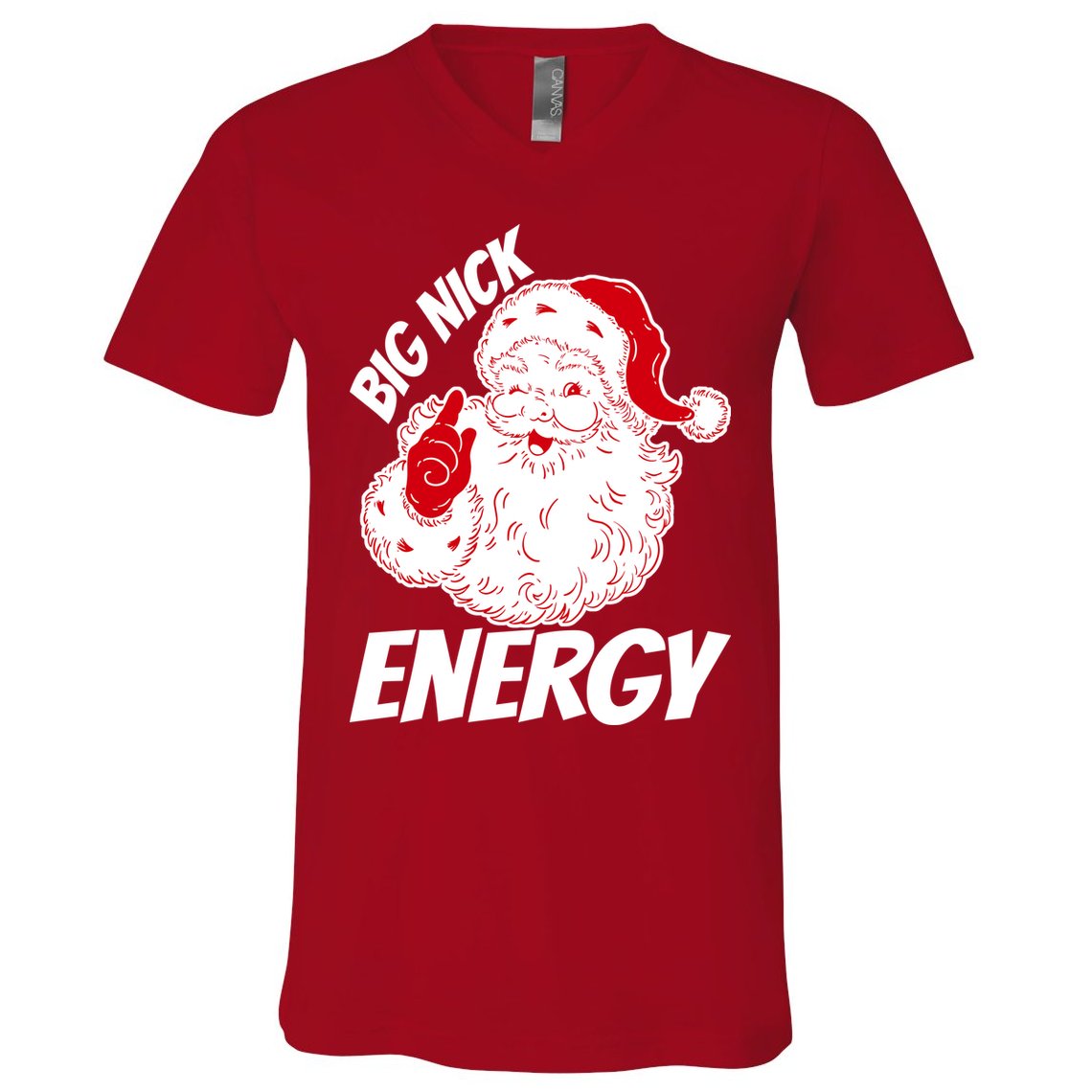 Funny Christmas Big Nick Energy Sweatshirt Santa Claus  V-Neck T-Shirt