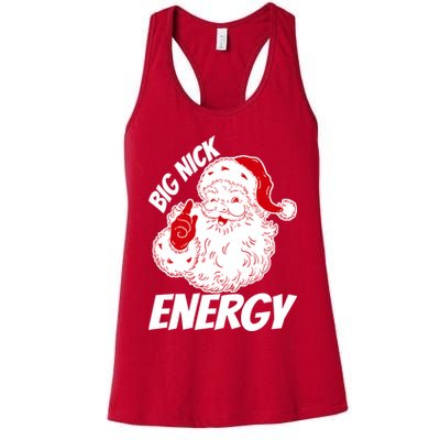 Funny Christmas Big Nick Energy Sweatshirt Santa Claus  Womens Tank Top