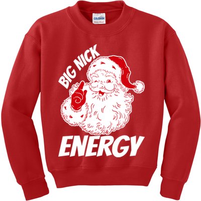 Funny Christmas Big Nick Energy Sweatshirt Santa Claus  Kids Sweatshirt