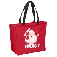 Funny Christmas Big Nick Energy Sweatshirt Santa Claus  Zip Tote Bag