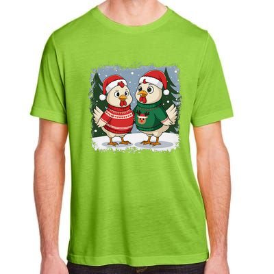 Funny Christmas Baseball Santa Hat Wrapped In Xmas Lights Adult ChromaSoft Performance T-Shirt