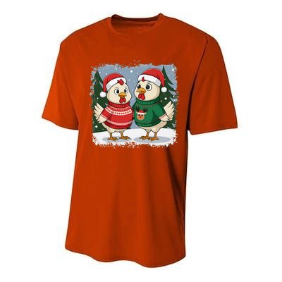 Funny Christmas Baseball Santa Hat Wrapped In Xmas Lights Performance Sprint T-Shirt