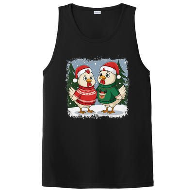 Funny Christmas Baseball Santa Hat Wrapped In Xmas Lights PosiCharge Competitor Tank