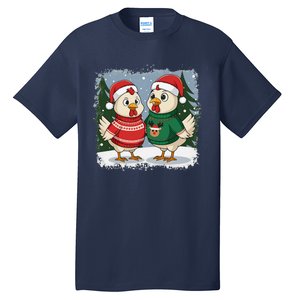 Funny Christmas Baseball Santa Hat Wrapped In Xmas Lights Tall T-Shirt