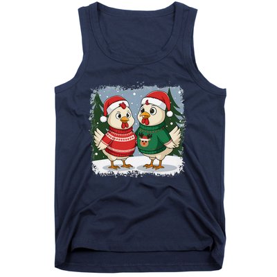 Funny Christmas Baseball Santa Hat Wrapped In Xmas Lights Tank Top