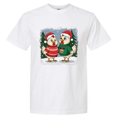 Funny Christmas Baseball Santa Hat Wrapped In Xmas Lights Garment-Dyed Heavyweight T-Shirt