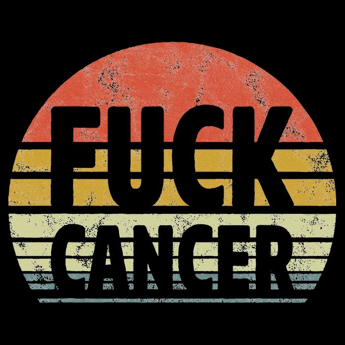 Fuck Cancer Breast Cancer Awareness Gift Retro Distressed 16 in Basic Backpack