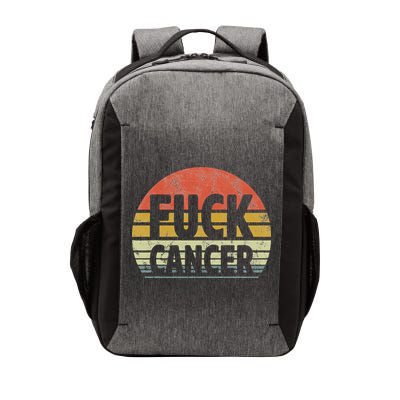 Fuck Cancer Breast Cancer Awareness Gift Retro Distressed Vector Backpack