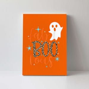 Funny Cute Boo Ghost Halloween FabBoo Lous Leopard Canvas