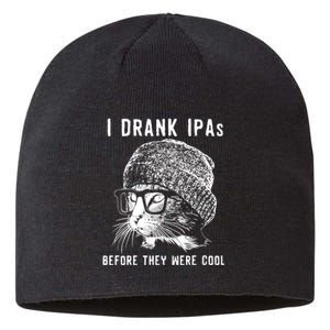 Funny Cat Beer IPA S For Women Funny Cat Lover Gift Sustainable Beanie