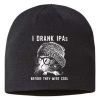 Funny Cat Beer IPA S For Women Funny Cat Lover Gift Sustainable Beanie