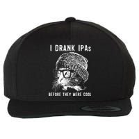 Funny Cat Beer IPA S For Women Funny Cat Lover Gift Wool Snapback Cap