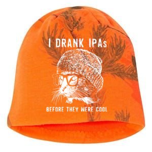 Funny Cat Beer IPA S For Women Funny Cat Lover Gift Kati - Camo Knit Beanie